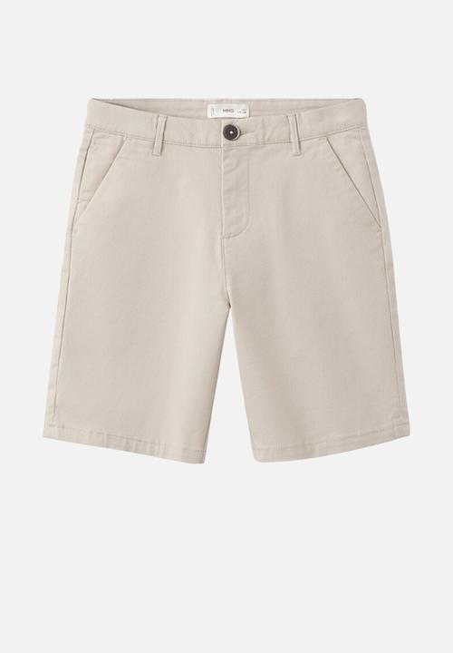 MANGO - Bermudas PICO - Light/Pastel Brown