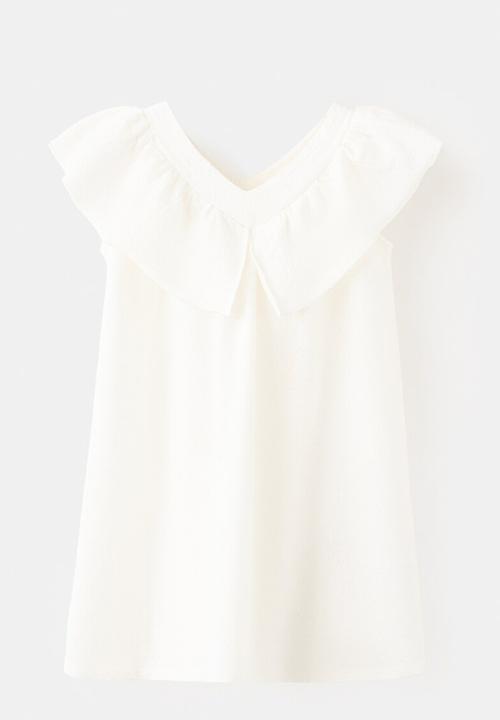 MANGO - Dress BLANQUIB - Natural