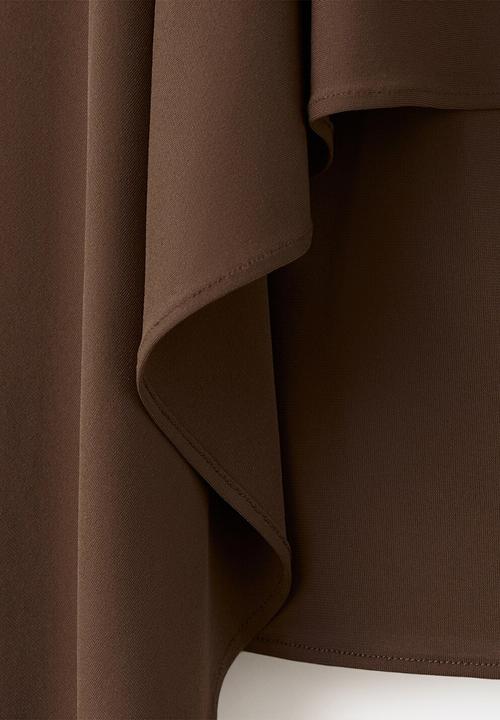 MANGO - Blouse lina - brown