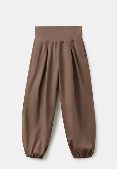 MANGO - Trousers cristina - medium brown