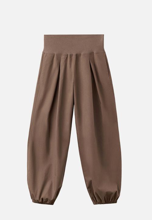 MANGO - Trousers cristina - medium brown
