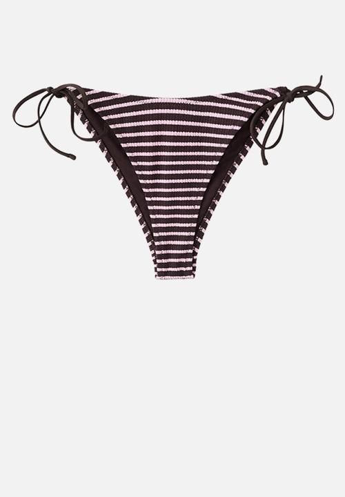 MANGO - Bikini pantie siros- dark brown