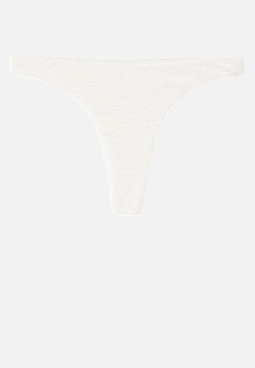 MANGO - Bikini pantie lesbos- light beige