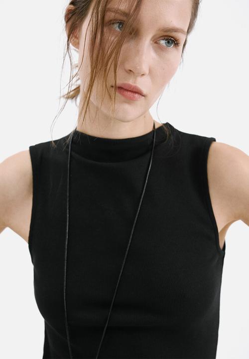 MANGO - Dress valvin - black