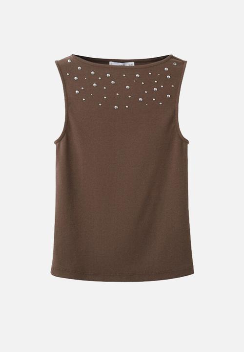 MANGO - Top hex - light/pastel brown