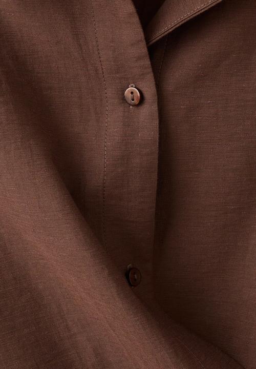 MANGO - Shirt gale - brown