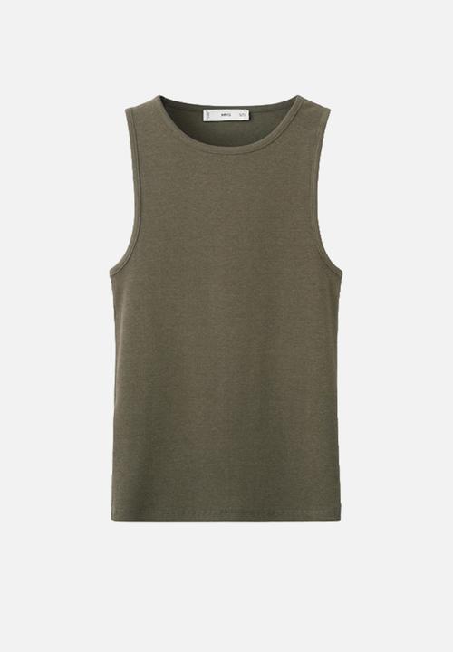 MANGO - Top boni - khaki