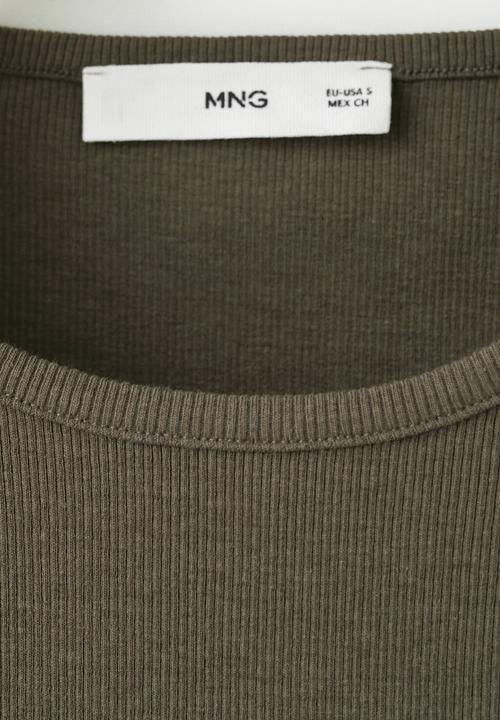 MANGO - Top boni - khaki