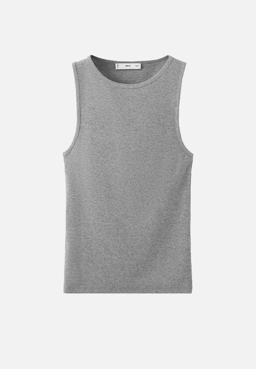 MANGO - Top boni - medium gray