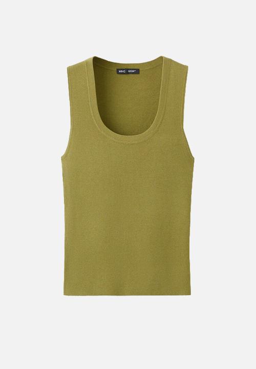 MANGO - Top marx - green