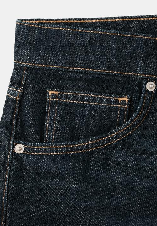 MANGO - Skirt madior - open blue