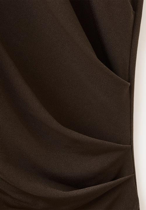 MANGO - Dress milena - brown