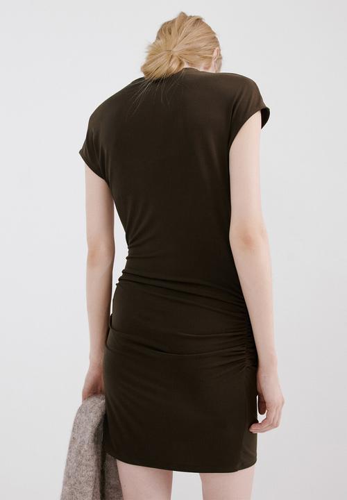 MANGO - Dress milena - brown