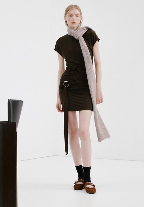 MANGO - Dress milena - brown