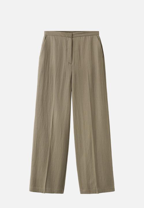 MANGO - Trousers fluid - khaki