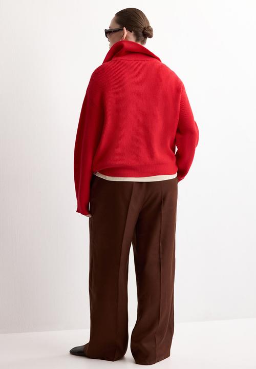 MANGO - Trousers fluid- medium orange