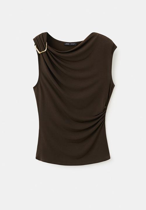 MANGO - Top milena - brown