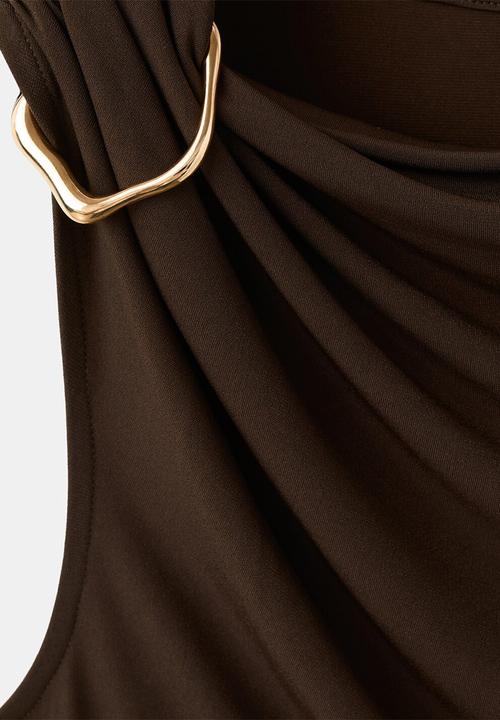 MANGO - Top milena - brown