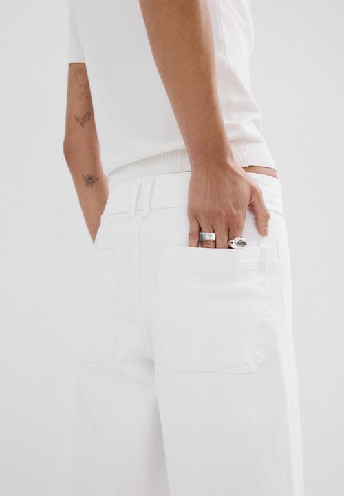 MANGO - Jeans catherin- white
