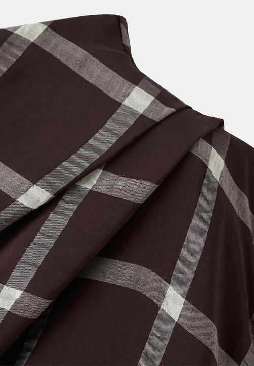 MANGO - Top marmol - dark red