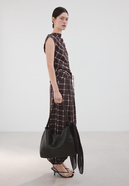 MANGO - Top marmol - dark red