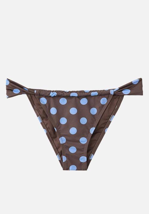 MANGO - Bikini pantie apolo- dark brown
