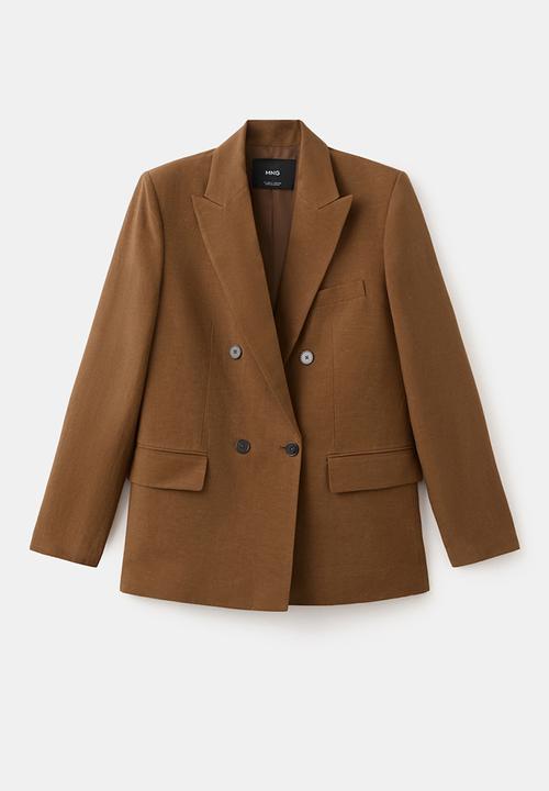 MANGO - Blazer vbtexas - dark brown