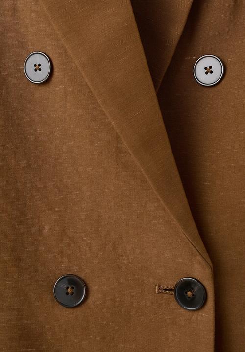 MANGO - Blazer vbtexas - dark brown