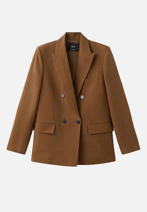 MANGO - Blazer vbtexas - dark brown