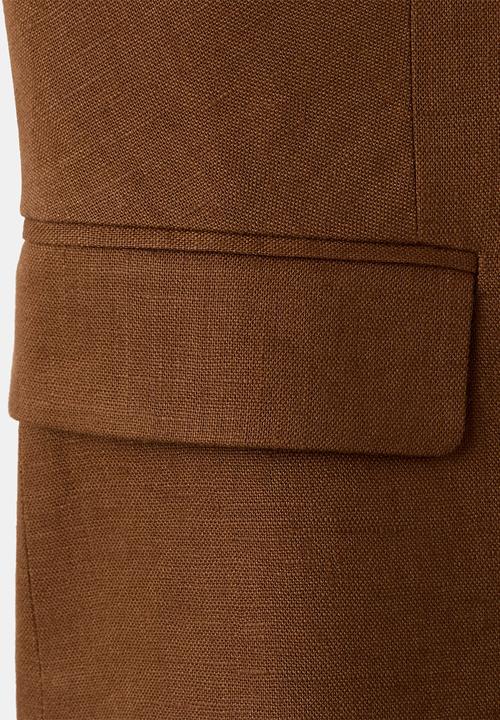 MANGO - Vest boreli - brown