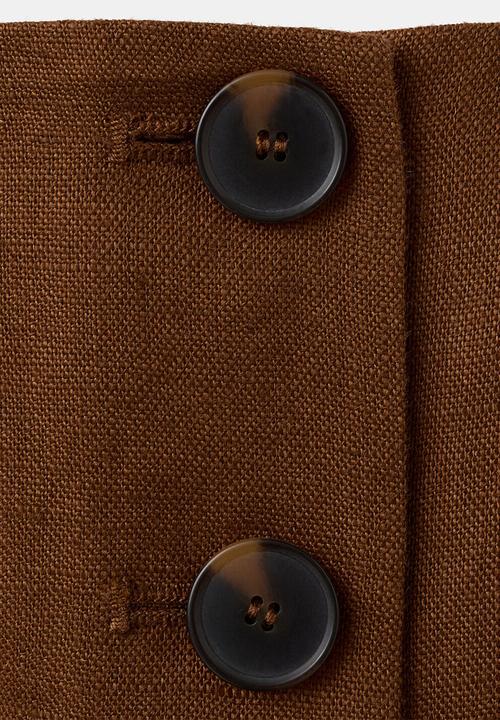 MANGO - Vest boreli - brown