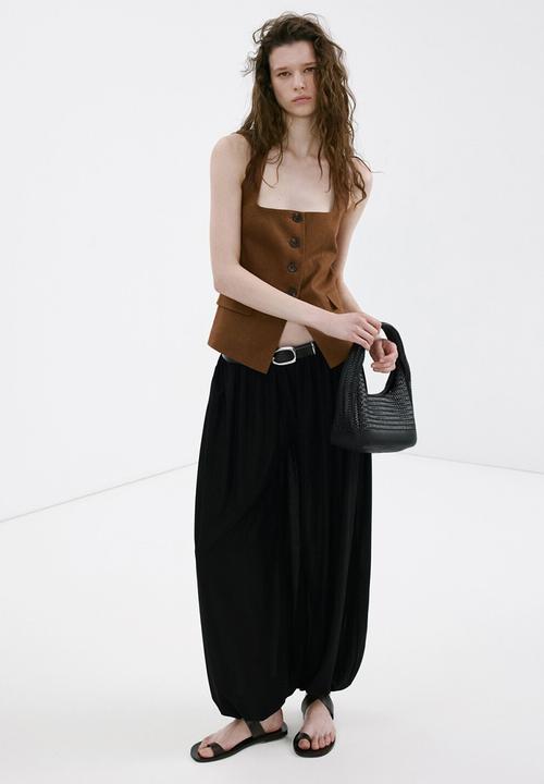 MANGO - Vest boreli - brown