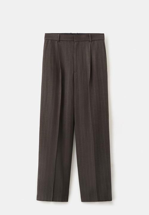MANGO - Trousers vbbali - dark brown