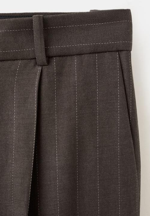 MANGO - Trousers vbbali - dark brown