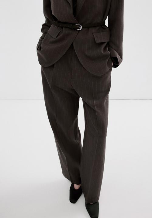MANGO - Trousers vbbali - dark brown