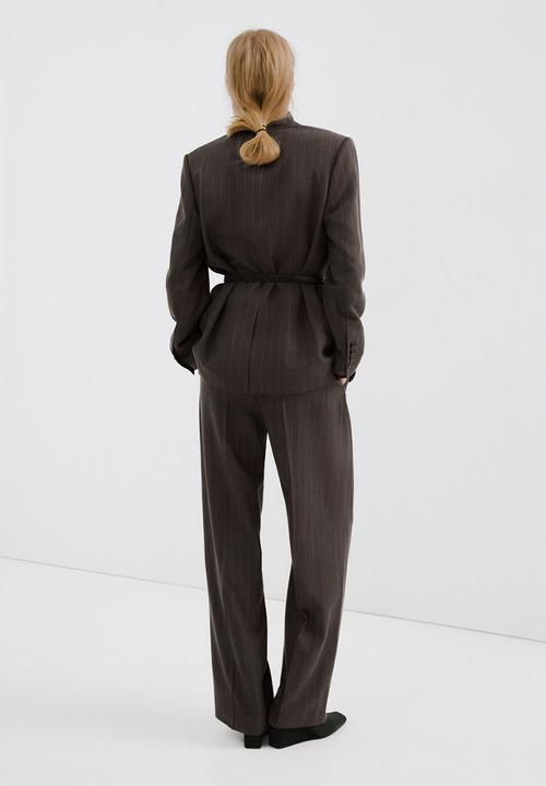 MANGO - Trousers vbbali - dark brown