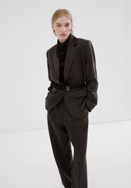 MANGO - Trousers vbbali - dark brown