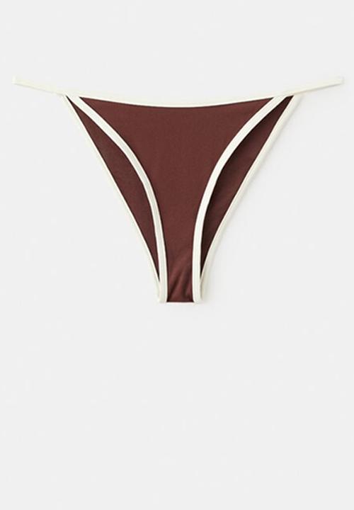 MANGO - Bikini pantie sula - brown