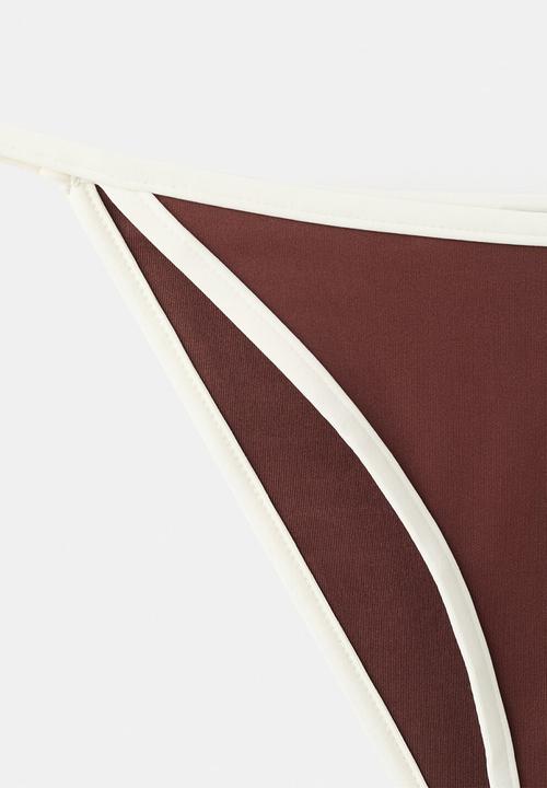 MANGO - Bikini pantie sula - brown