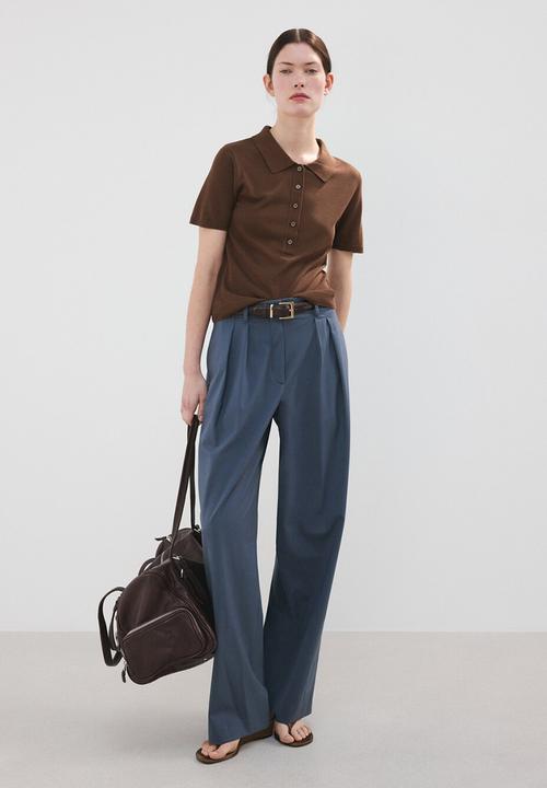 MANGO - Sweater tencyp - dark brown