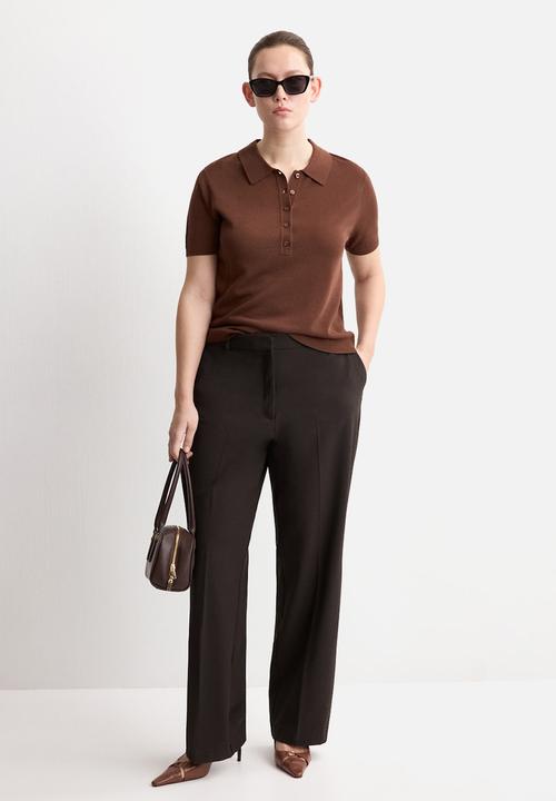 MANGO - Sweater tencyp - dark brown