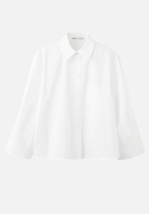 MANGO - Shirt rusca - natural
