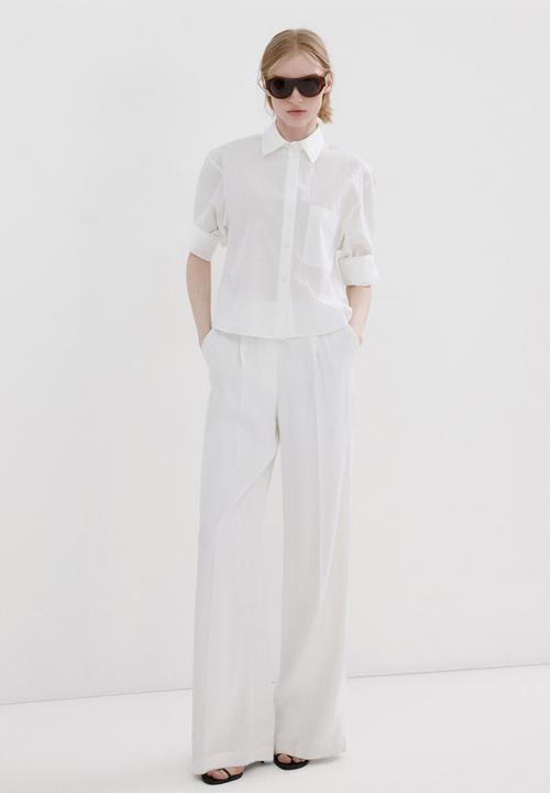 MANGO - Shirt rusca - natural