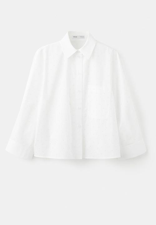 MANGO - Shirt rusca - natural