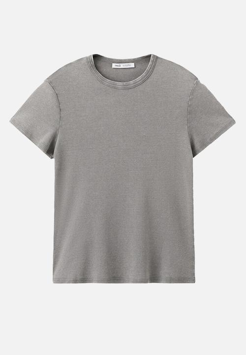 MANGO - T-shirt axel - gray