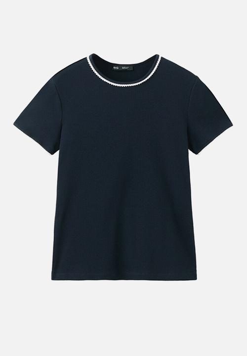 MANGO - T-shirt lirio - navy