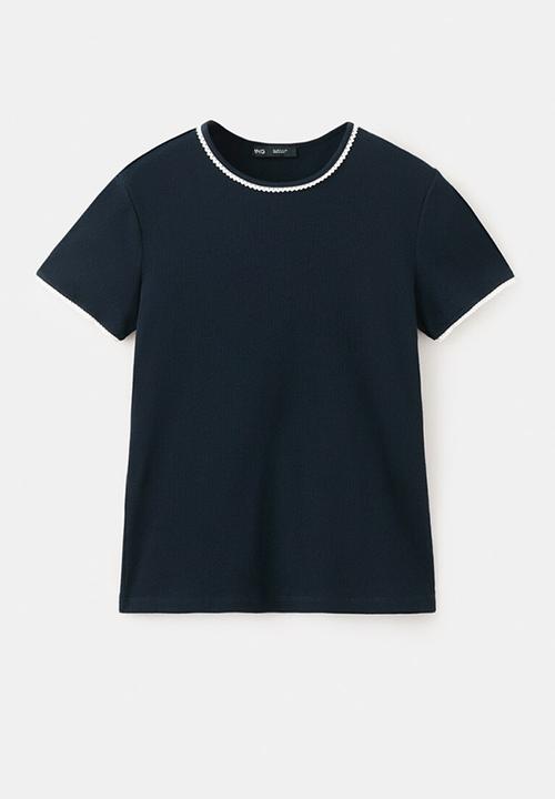 MANGO - T-shirt lirio - navy