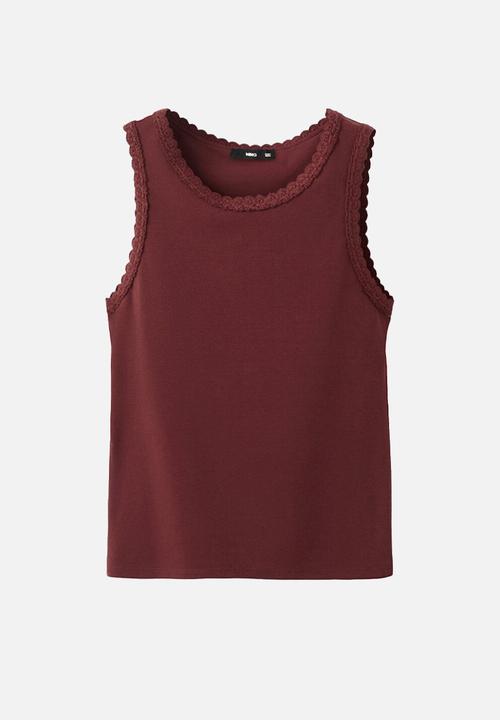 MANGO - Top lota - brown