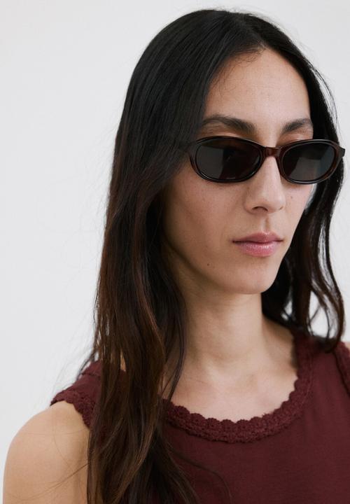 MANGO - Top lota - brown