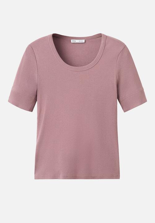 MANGO - T-shirt louise - light/pastel purple